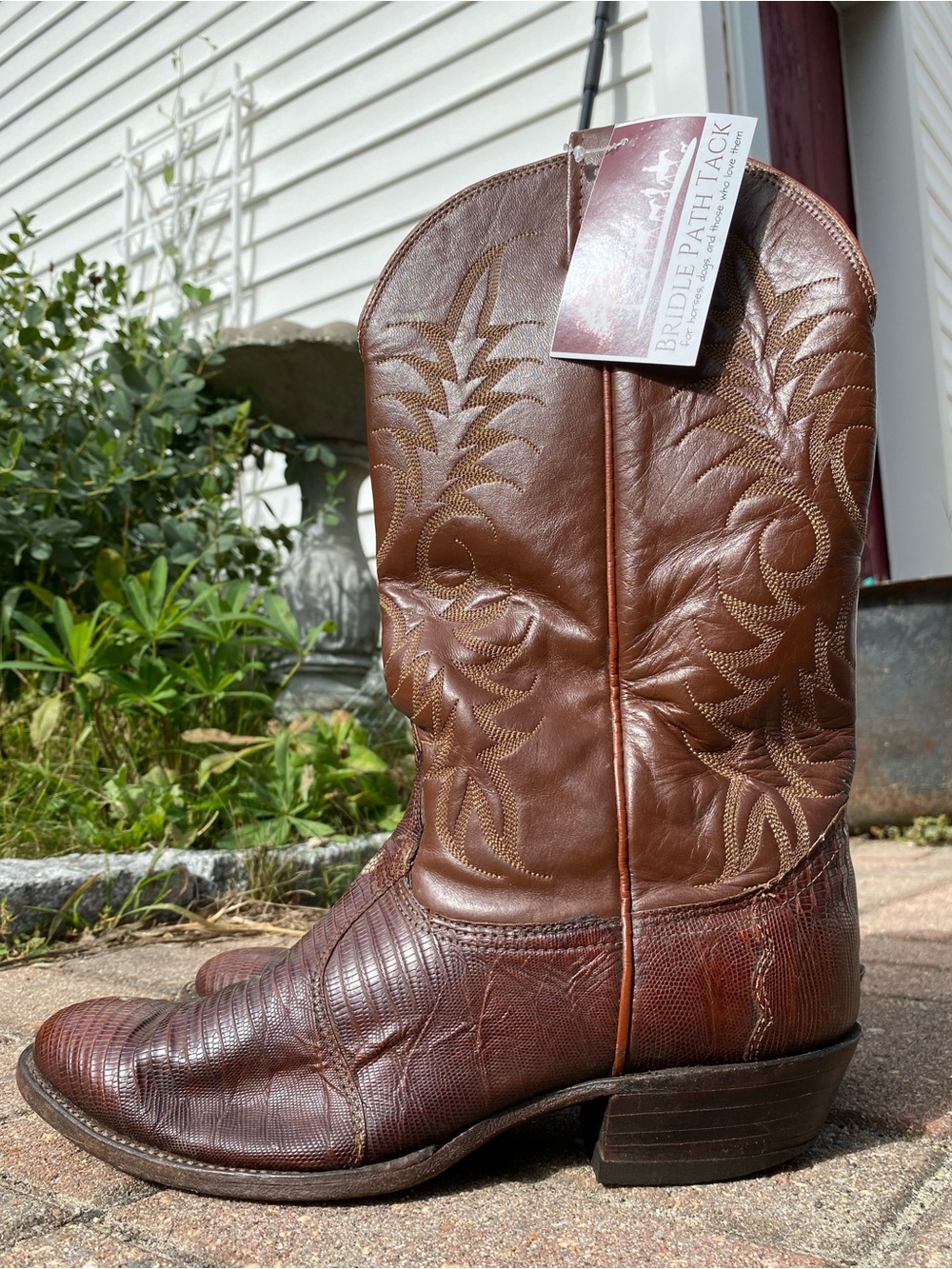 Men's Dark Brown Lizard Nocona Cowboy Boots